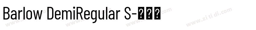 Barlow DemiRegular S字体转换